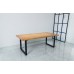 Solid Wooden Dining Table With Metal Box Frame- Industrial Design - 1.5m / 1.8m / 2m Seats 4-8 persons